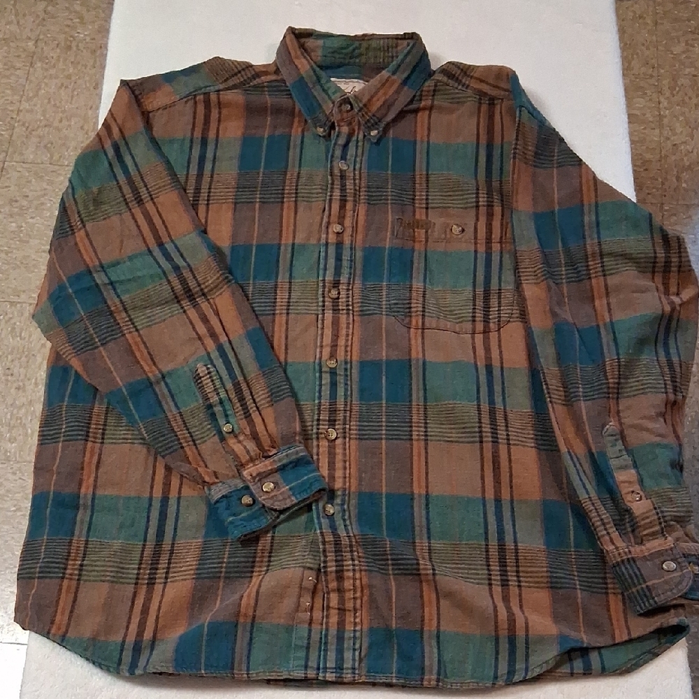 Woolrich Original Outdoorwear Plaid Button-Down Shirt 100% Cotton